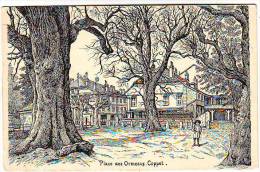 PLACE DES ORMEAUX . COPPET. LITHOGRAPHIE . Editeur Mlles WULLIEMIN COPPET - Coppet