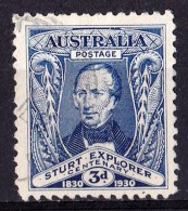 Australia 1930 Sturt Explorer 3d Blue Used - Oblitérés