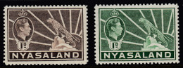 Nyasaland Definitives 1938-1942 Leopard. Mi 54, 55 MH - Nyassaland (1907-1953)