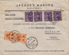 Lettre Alexandrie Pour La France - Lettres & Documents