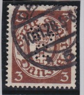 Danzig Mi#216 Perfin VV/G - Gebraucht