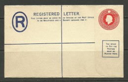 GREAT BRITAIN BAHAMAS 8 C. Bahamas Registration Fee Registered Cover With Stamp Unused - 1859-1963 Crown Colony