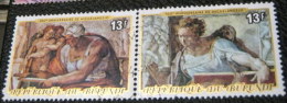 Burundi 1975 Christmas - The 500th Anniversary Of The Birth Of Michaelangelo 13f X2 - Used - Gebruikt