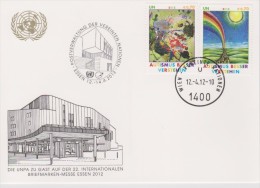 United Nations Exhibition Cards 2012 Essen Mi 746-747 Autism Awareness - Lettres & Documents