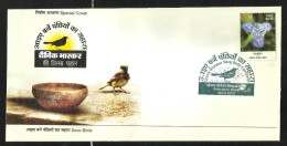 INDIA, 2015, SPECIAL COVER,  Save Birds, Dainik Bhaskar Campaign, Himalayan Iris Stamp, - Covers & Documents