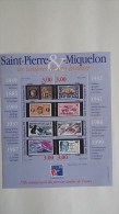 Saint Pierre Et Miquelon :Bloc Feuillet Neuf N° 6 De 1999 Les Timbres De Son Histoire - Blocks & Sheetlets