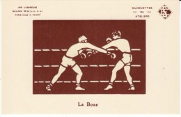 Le Boxe, Boxing Boxers Fight Glow In The Dark Images, C1920s/60s Vintage Postcard - Boxsport