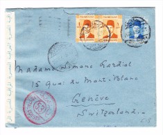 Ägypten - 26.12.1940 Zensur Brief Mit Inhalt Nach Genf - Covers & Documents