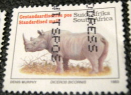 South Africa 1993 Rhinoceros Diceros Bicornis Standardised Mail - Used - Oblitérés