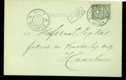 HANDGESCHREVEN BRIEFKAART Uit 1900 Van SCHOORL Via SCHOONHOVE Naar HAARLEM  (9838h) - Lettres & Documents