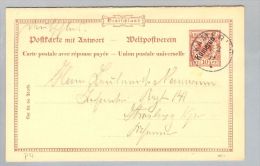 Deutsche Post In Kamerun 1899-02-04 Ganzsache+Antwort P4 - Camerun