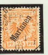 Deutsche Post Auf Den Marianen Mi# 5 II(steil) Dt.Seepost 1901-01-08 - Isole Marianne