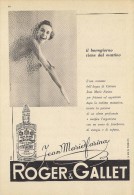 # ROGER & GALLET JEAN MARIE FARINA EAU DE COLOGNE 1950s Advert Pubblicità Publicitè Reklame Perfume Profumo Cosmetics - Zonder Classificatie