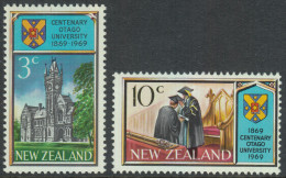 New Zealand 1969 Centenary Of Otago University In Dunedin. Mi 502-503 MNH - Ongebruikt