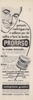 # PRORASO SHAVING CREAM, ITALY 1950s Advert Pubblicità Publicitè Reklame Crema Barba Afeitar Creme Rasage Rasierschaum - Unclassified