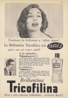 # BRILLANTINA TRICOFILINA, ITALY 1950s Advert Pubblicità Publicitè Reklame Hair Fixer Fixateur Cheveux Fijador Haar - Non Classés