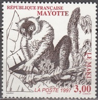 Mayotte 1997 Yvert 46 Neuf ** Cote (2015) 2.30 Euro Le Maki - Neufs