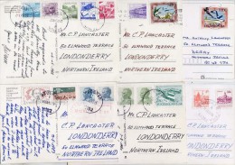 YUGOSLAVIA 1980's  Six Postcards With Various Definitive And Commemorative Stamps. - Brieven En Documenten