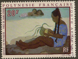 FRENCH POLYNESIA 1970 20f Painting SG 122 U #OG113 - Used Stamps
