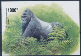 République Démocratique Du Congo - Bloc 207 (BL207) - Non Dentelé - Gorilles - WWF - 2002 - MNH - Ungebraucht