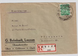 All. Bes. 1946, Not-Reco-Zettel " Loccum "   , #3113 - Storia Postale