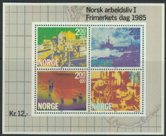 Norway 1985 Miniature Sheet: Day Of Stamp - Off-shore Oil Industry. Mi Block 5 MNH - Hojas Bloque