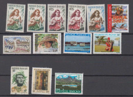 France Polynesie 13 Stamps Used + ** - Lots & Serien