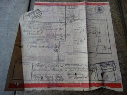 Lettre De Voiture De 1930 Au Départ De La Gare De VERVIERS-Ouest Vers La Gare De CHIMAY - Chemin De Fer