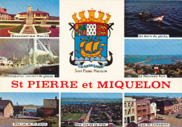 SAINT PIERRE ET MIQUELON  // CPSM Multivues   J Briand Photo - Saint Pierre And Miquelon