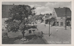 AK Löbnitz Dorfplatz Gasthof Laden ? Bei Delitzsch Bad Düben Eilenburg Bitterfeld Sausedlitz Tiefensee Wellaune Rösa - Delitzsch