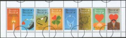 BELGIUM 1999 Love 8-STRIP SPECIMEN Sheetlet        [spécimen,Muster,muestra,saggio] - Probe- Und Nachdrucke