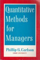 Quantitative Methods For Managers By Carlson, Phillip - Economia