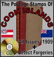 COOK ISLANDS Stamps Minor/Major FLAWS Errors ID Forgery/Forged/Faux/Truques - Poole - Anglais