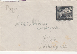 26028- STEPHEN HORTHY, PILOT, STAMPS ON COVER, 1942, HUNGARY - Briefe U. Dokumente