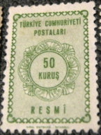 Turkey 1964 Official Stamp 50k - Mint - Unused Stamps