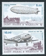 St Pierre Et Miquelon - 1988 - Transports Aériens - PA N° 66/67  - Neufs ** - MNH - Neufs