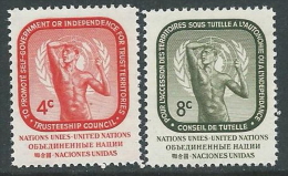 1959 NAZIONI UNITE ONU NEW YORK CONSIGLIO DI TUTELA MNH ** - VA51 - Unused Stamps