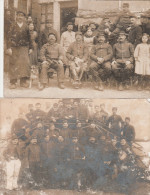 MILITAIRES    - CARTE PHOTOS  DE BOURG 01  LOT DE 4 - Casernes