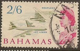 BAHAMAS 1965 2/6 QE SG 258 U #NM252 - 1859-1963 Crown Colony