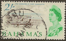 BAHAMAS 1965 2/- QE SG 257 U #NM251 - 1859-1963 Crown Colony