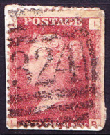 Great Britain GB - Queen Victoria - 1 One Penny Red - On Piece / Fragment - Gebraucht