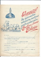 Prospectus//Elevage/Emetteur Obscur ELSTEIN/ Application Electro-Mécanique/AEM/Paris/Massebeuf/Dijon/Vers 1950   VPN18 - Agriculture