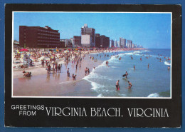 Virginia Beach,Greetings From Virginia Beach,1987, Chesapeake Bay Bridge-Tunnel,versandt Nach Deutschland, - Virginia Beach