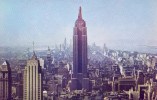 - Looking South From Observation Roof Of R. C. A. Building, NEW YORK CITY - Scan Verso - - Empire State Building