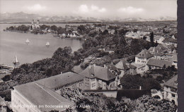 Germany PPC Friedrichshafen Am Bodensee Mit Den Alpen FRIEDRICHSHAFEN 1957 Echte Real Photo Véritable (2 Scans) - Friedrichshafen