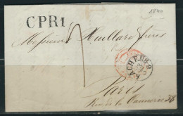 ALLEMAGNE 1840 Marque Postale Taxée Aix La Chapelle Pour Paris - Vorphilatelie