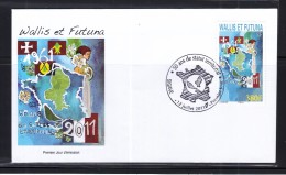 Wallis Et Futuna 2011 50 Ans De Statut Territorial FDC(SIGAVE Cancellation) - FDC