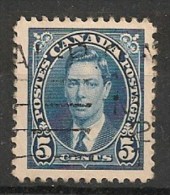 Timbres - Amérique - Canada - 1937 - 5 Cents - - Andere & Zonder Classificatie