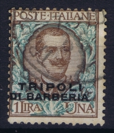 Italy: TRIPOLI Di BARBERIA   Sa Nr 9 Used  2x Signed/ Signé/signiert/ Approvato - Europa- Und Asienämter