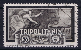 Italy: Tripolitana  Sa Nr A27   Used 1933 Zeppelin Posta Aera - Tripolitaine